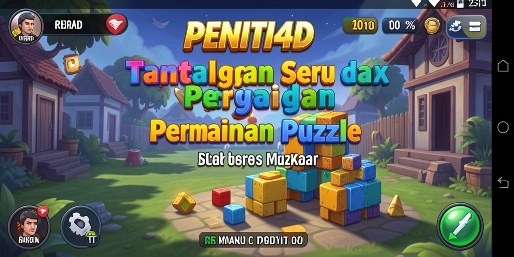 Tampilan gameplay seru dari PENITI4D dengan berbagai tantangan puzzle.