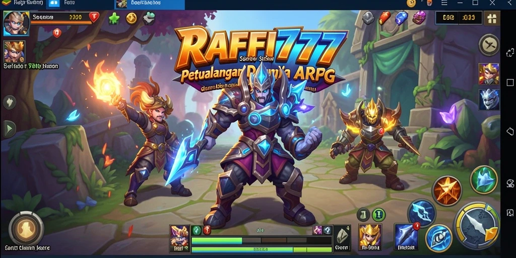Tangkapan layar menampilkan aksi mendebarkan dalam RAFFI777.