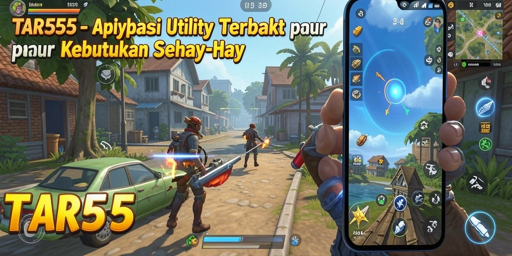 Tampilan antarmuka pengguna TAR555 yang memudahkan navigasi.
