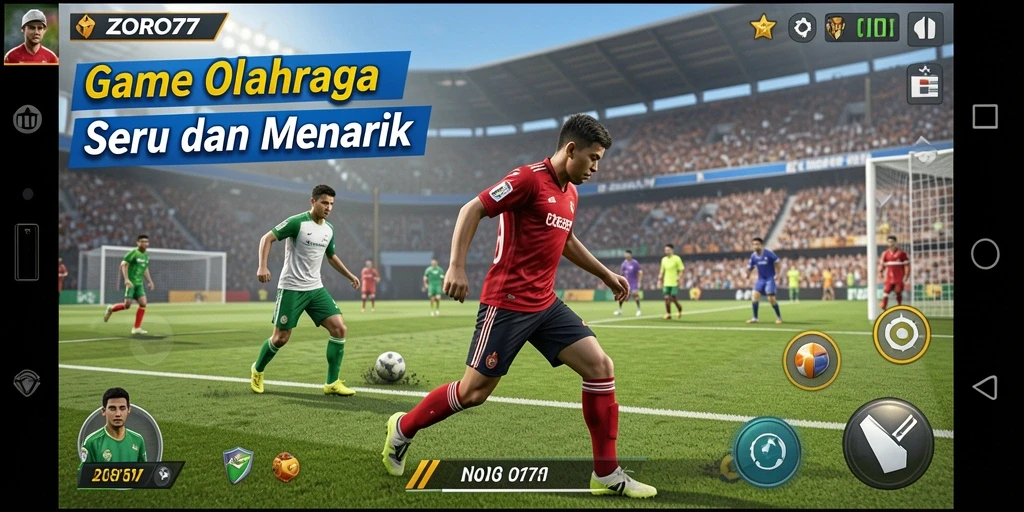Tampilan gameplay seru ZORO77 saat pertandingan berlangsung.